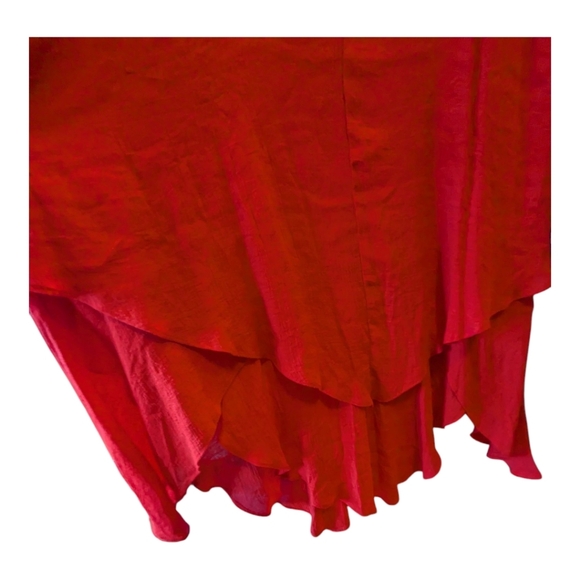 Luxology Red Sleeveless Dress with Beaded Neckline Sized 10 - Picture 5 of 5